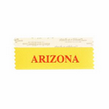 Arizona Award Ribbon w/ Red Foil Imprint (4"x1 5/8")